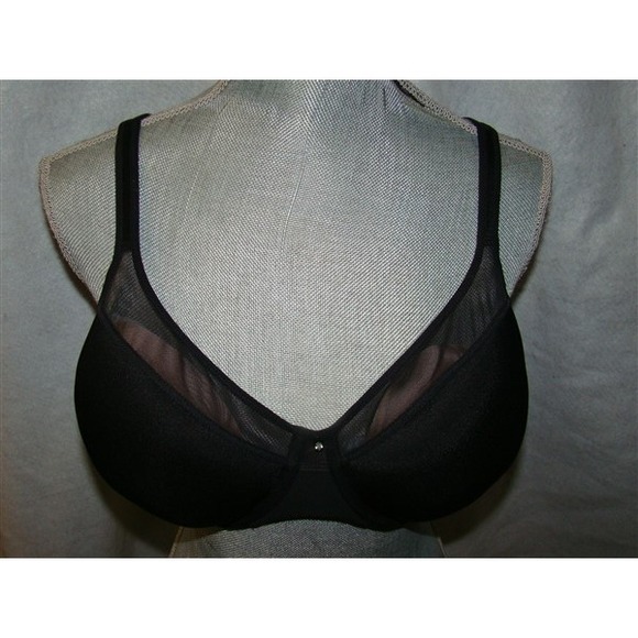 NWT Bali 34DD 1 Smooth U Light Convertible Full-Coverage Bra 3439 Black 124278 - Picture 2 of 3